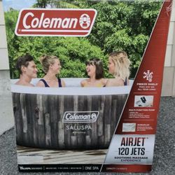 Coleman Saluspa 71" x 26" Bahamas AirJet Inflatable Hot Tub with Remote Control  