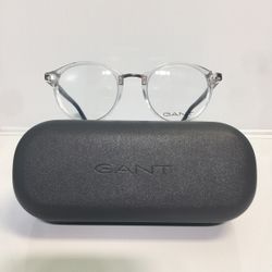 New Gant GA3168 026 Clear Crystal Round Plastic Eyeglasses 48mm