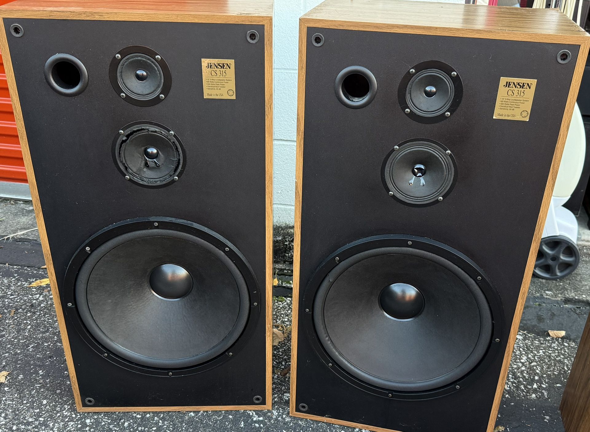Jensen 15’ House Speakers