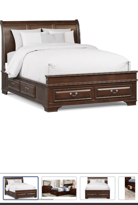 Hardwood Sleigh Bedframe