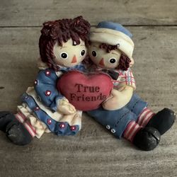 VINTAGE Raggedy Ann and Andy True Friends Figurine SIMON & SCHUSTER just $10 xox