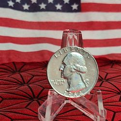 1964 Silver Quarter  90%