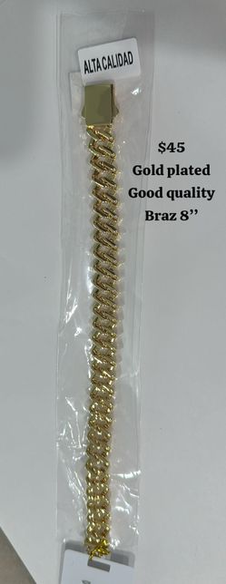 Gold Plated Bracelet 8in