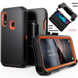 Samsung Galaxy A20 A30 Case, Galaxy Case with Shockproof Defender Armor Protective Cover and Holster Screen Protector