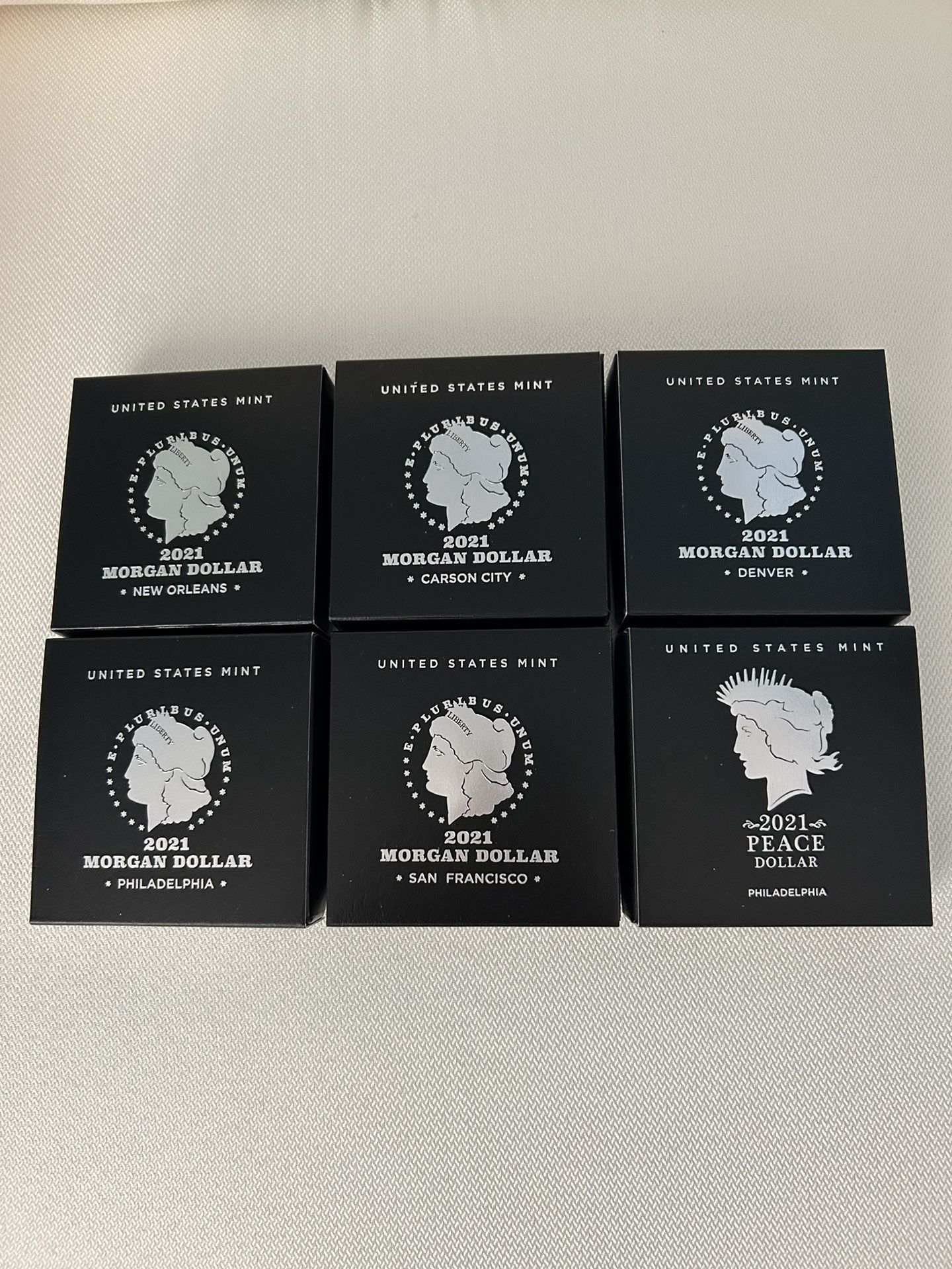 2021 Morgan Dollar + Peace Dollar Set
