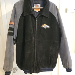 2001 Vintage Denver Broncos Suede 