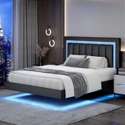 Queen Size Bed Frame With Led 