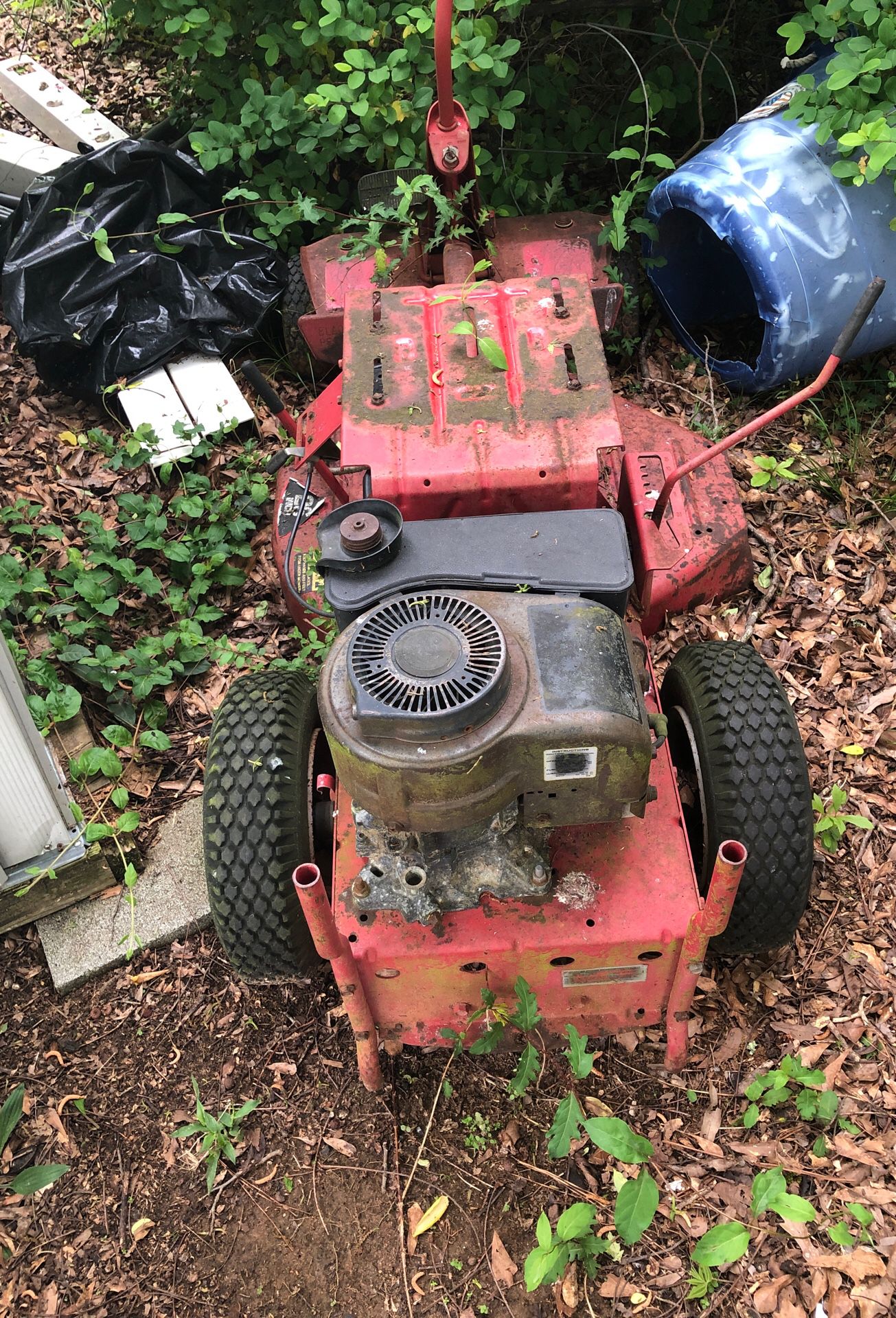 Old snapper riding lawn mower