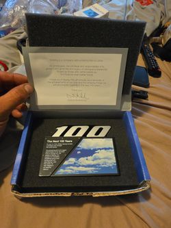 Boeing 100 Year Centennial Employee Gift Paperweight Plaque - COMPLETE w/ Box & Letter