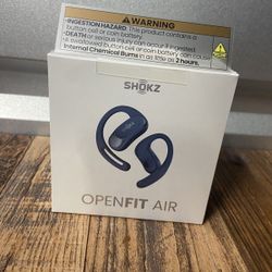 Shokz - OpenFit Air Open-Ear True Wireless Earbuds - Stone Blue NEW IN BOX