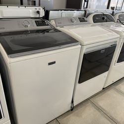Maytag Extra Power  Top Load Washer And Gas Dryer Set