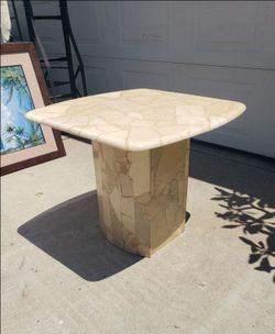 Vintage Marble Side Table