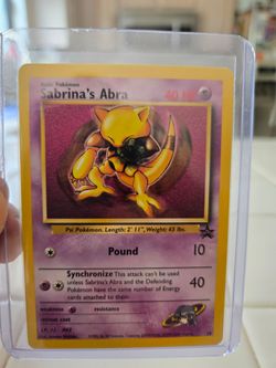 Sabrina's abra pokemon card