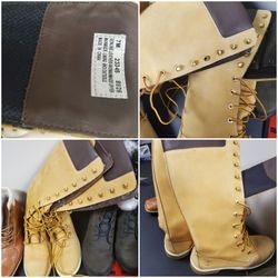 LADIES TIMBERLANDS BOOTS USED LIKE NEW CONDITION SIZE 7M OTHER ITEMS AVAILABLE 