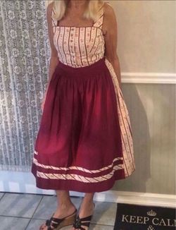 Original German Alphorn Dirndl - medium - Authentic and not a costume. Perfect for October fest! 🍺 It Also Comes With A Blouse!