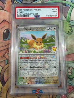 Pokemon Day Eevee PSA 9
