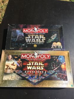 Star Wars Collectible Edition Monopoly Games