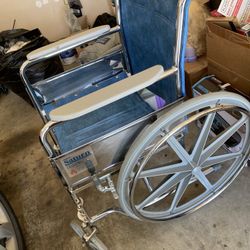 Foldable Wheelchair. No Foot Rest
