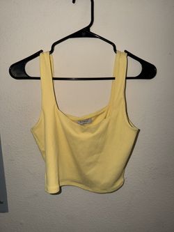 yellow crop tank