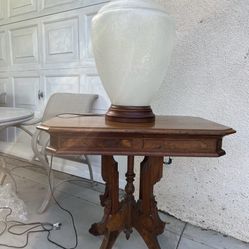 Vintage Table And  Light 