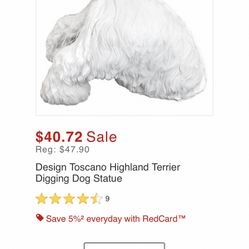 Digging Dog Statue/ Read Description For All Additional Information 