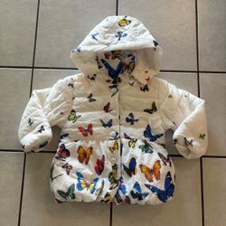 Kids 3T/4T MINKID FASHION Butterfly Print Puffer Jacket