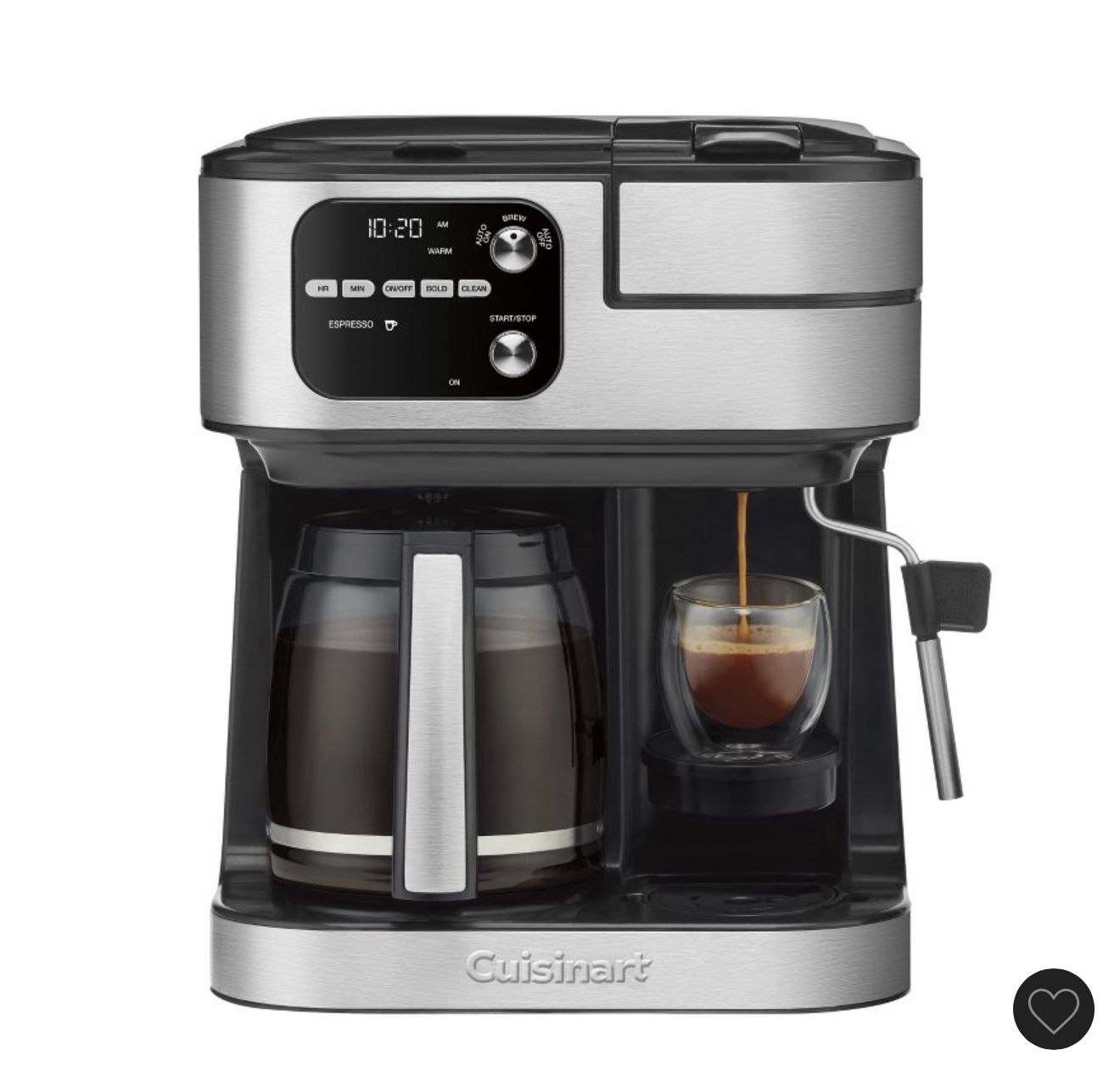 Cuisinart Coffee Center Barista Bar 4-in-1 Single Serve Combo Coffee + Frother