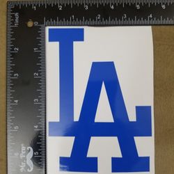 LA Dodgers Vinyl Decals - Blue
