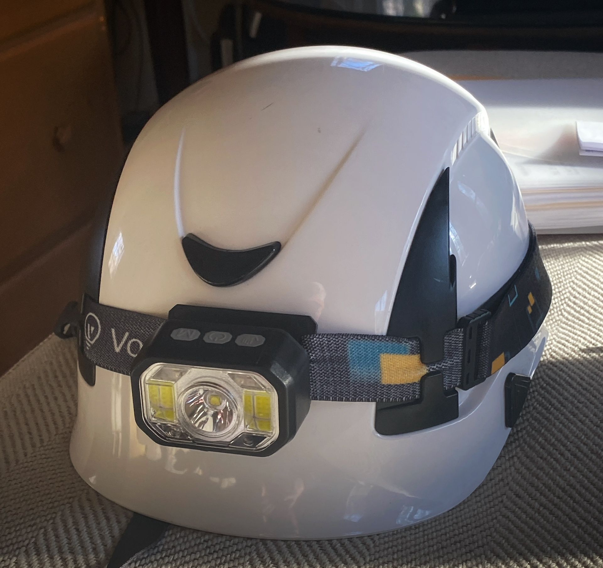 Protective Malta Dynamics Hard Hat With Head Lamp
