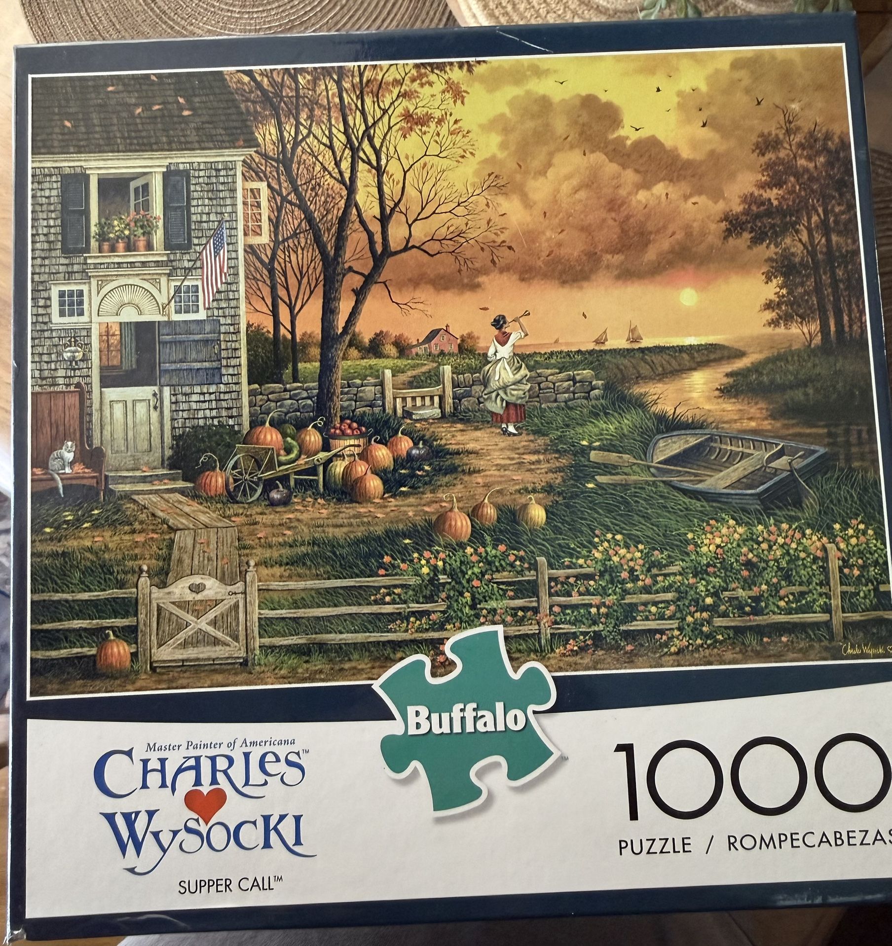 Charles Wysocki 1000 Piece Jigsaw Puzzle Supper