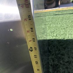 Stainless steel hood range housing