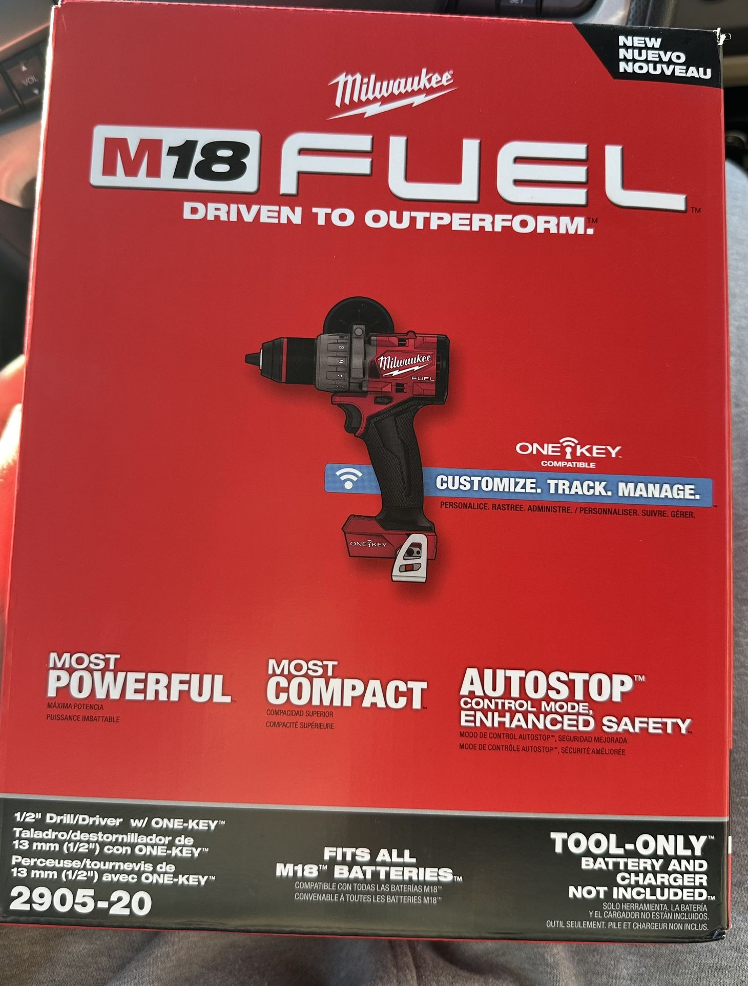 Milwaukee 2905-20 M18 FUEL 18V 1/2" Drill/Driver w/ ONE-KEY