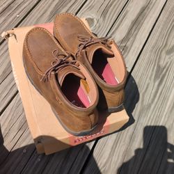 Twisted X Work Men's Chukka Driving Nano Moc Toe Waterproof Boots Chocolate MDMN
