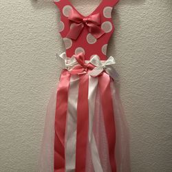 Pink Bow Holder