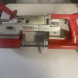Ridgid No. 942 portable electric bandsaw, two-speed.