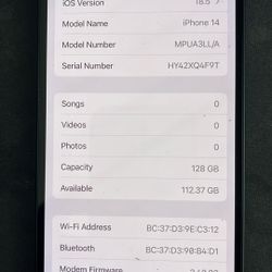 LIKE NEW iPhone 14 Unlocked  and AVAILABLE 
