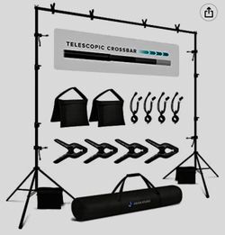 Backdrop/green screen Stand 7.5ft Tall X10.1ft Wide