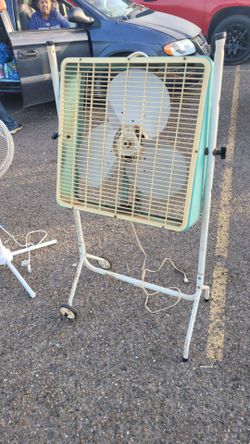 Vintage fan with stand