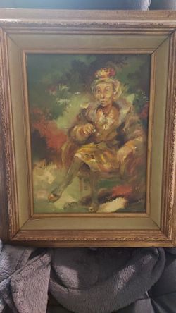 Signed Original Oil Painting Framed Portrait Joan Osbourne (Mrs H)