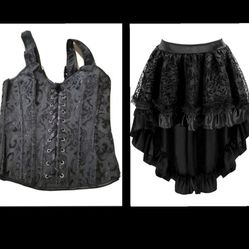 NEW Vintage Steampunk Corset and Bustiers Skirt
Med