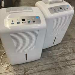 Two 50 pints GE Dehumidifiers 