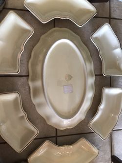 7 piece serving Set Handmade Italy