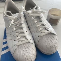 White Adidas Size 11