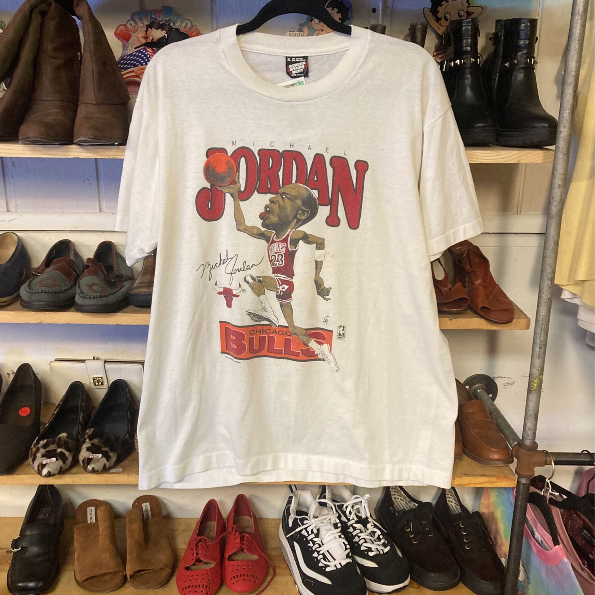 Jordan Chicago Bulls 1980s Rare Tshirt Collectible