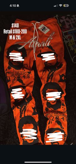 Asaali Orange Sweats M & 2XL