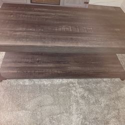 3 piece coffee table  and 2 sofas