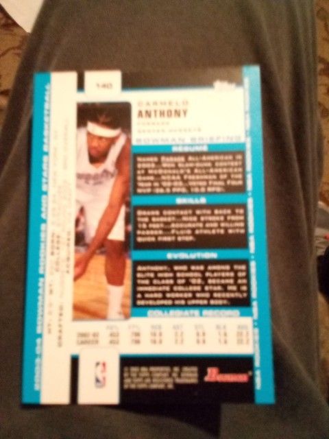 Carmelo Anthony Rookie