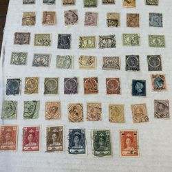 Dutch Indies & Curaçao Stamp Group Of 48 