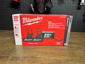 Milwaukee M12 HO XC5.0 battery & charger kit