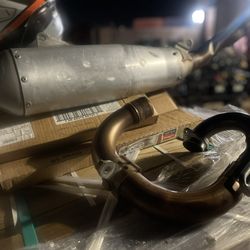 2024 YAMAHA YZ250F FULL OEM EXHAUST MUFFLER SILENCER STOCK